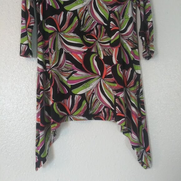Westbound women's size S multicolored hi-low tunic blouse - Picture 3 of 13